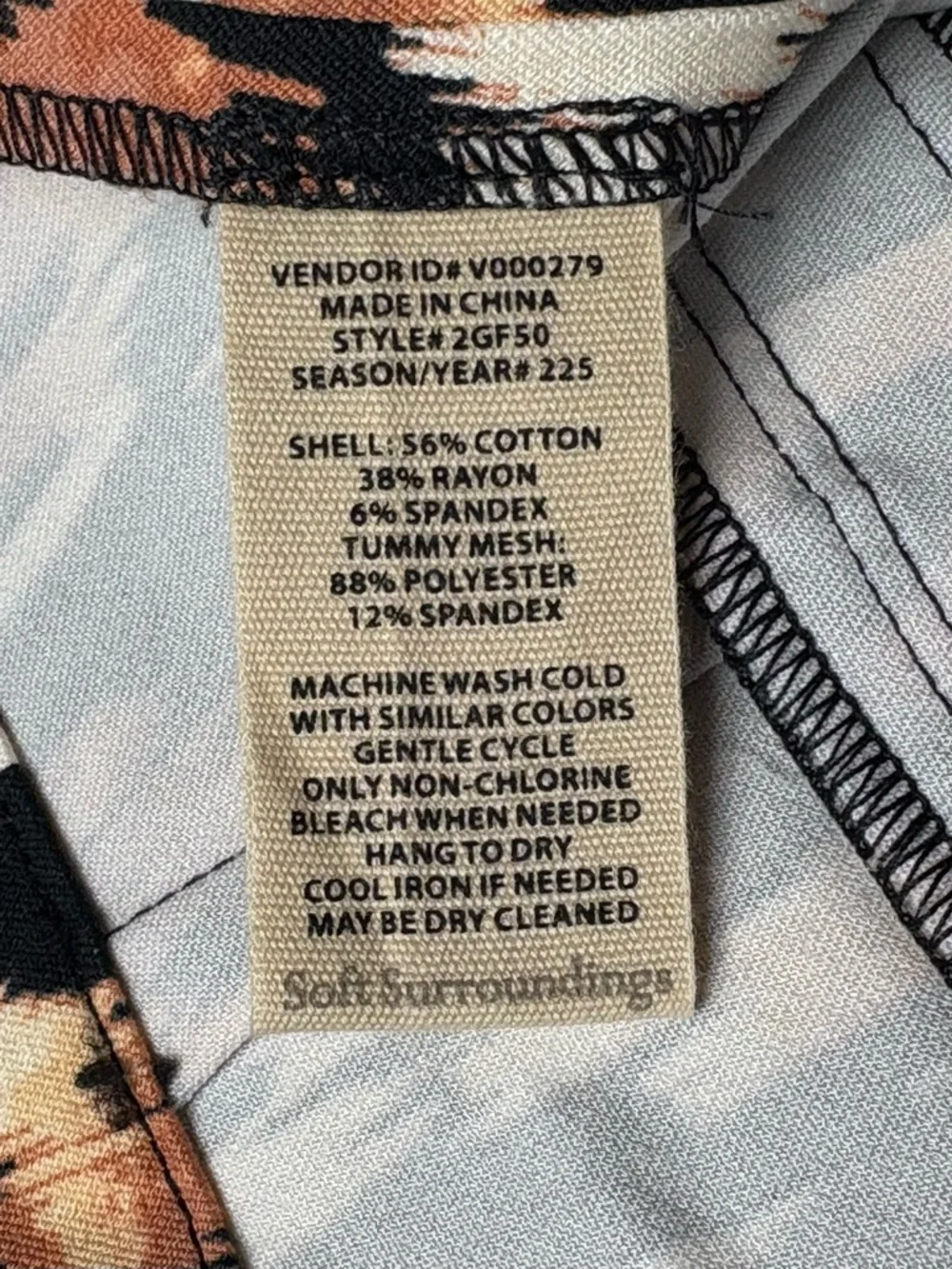 Soft Surroundings Superla Slim Leg Ankle Pants Size 3X Animal Ikat Print $100 - Picture 10 of 10